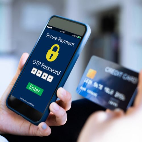 Secure payment icon or credit card processing